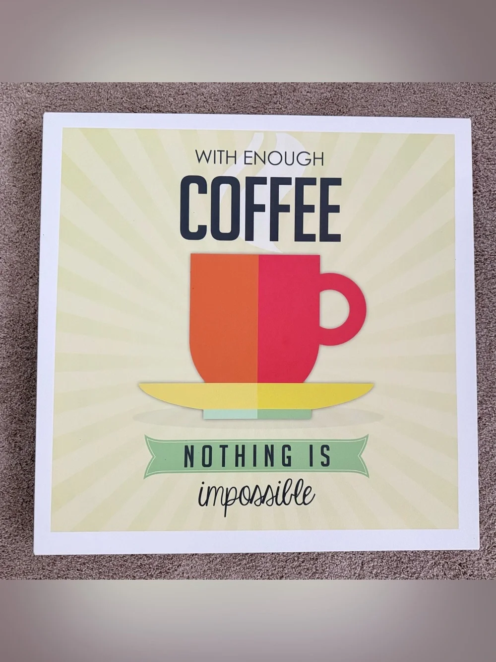 Retro 22x22 Canvas Wall Art 